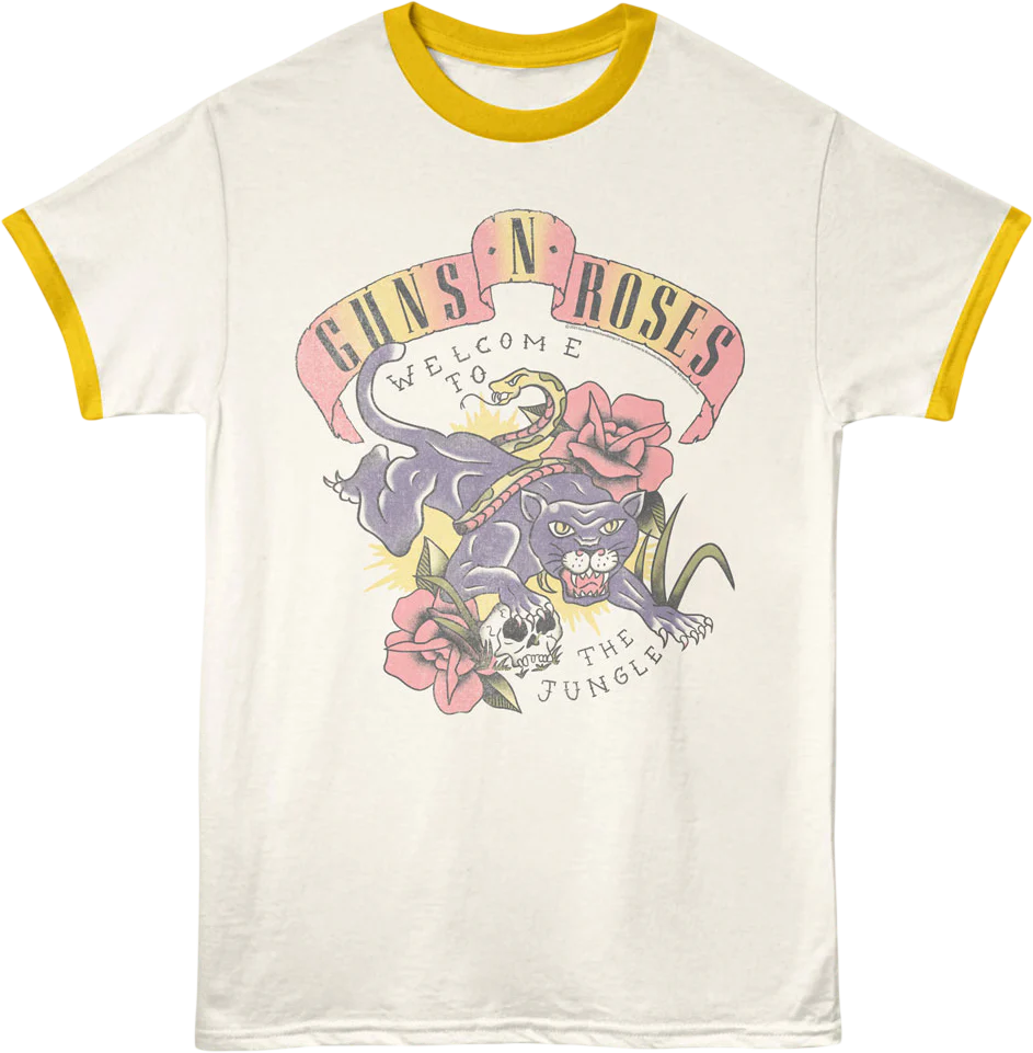 Welcome To The Jungle Guns N' Roses Ringer Shirt