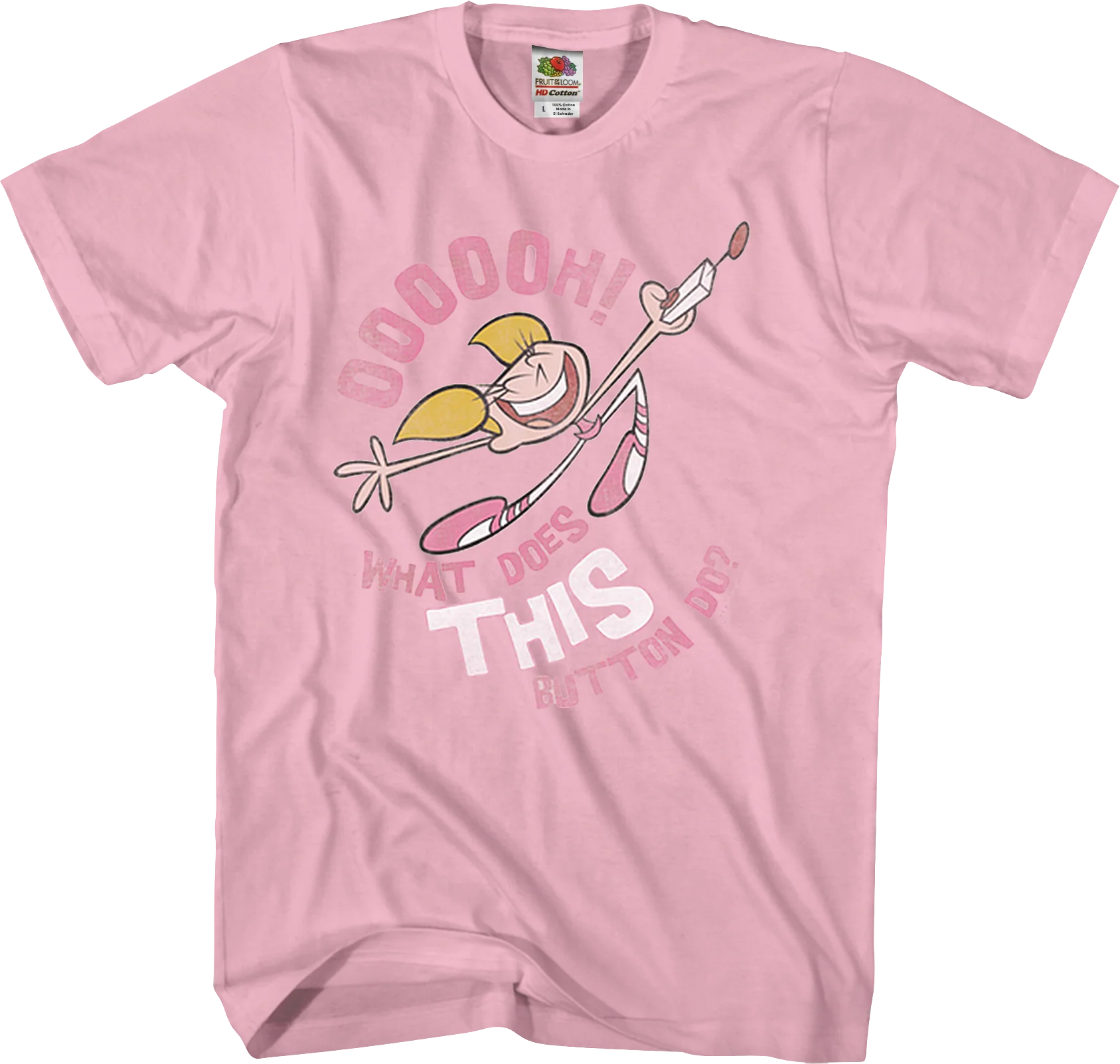 What Does This Button Do Dexter's Laboratory T-Shirt