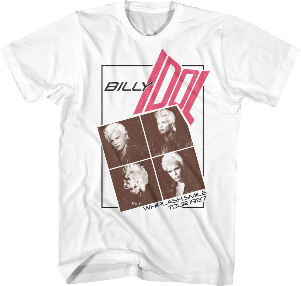 Whiplash Smile Tour Billy Idol T-Shirt