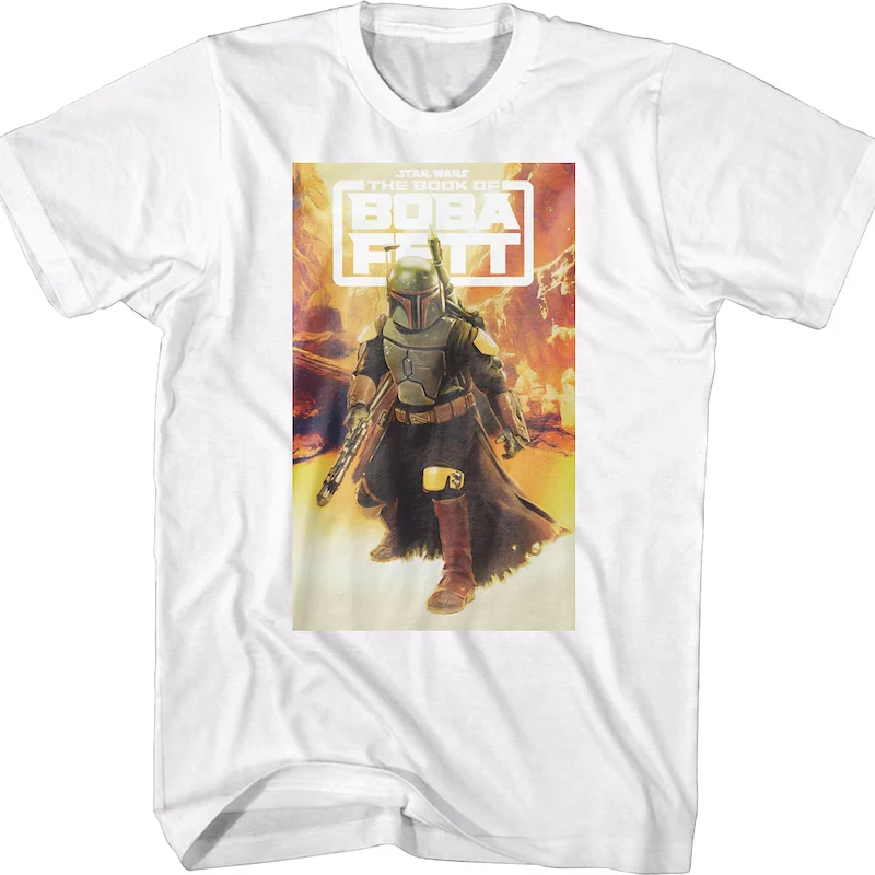 White The Book Of Boba Fett Painting Star Wars T-Shirt