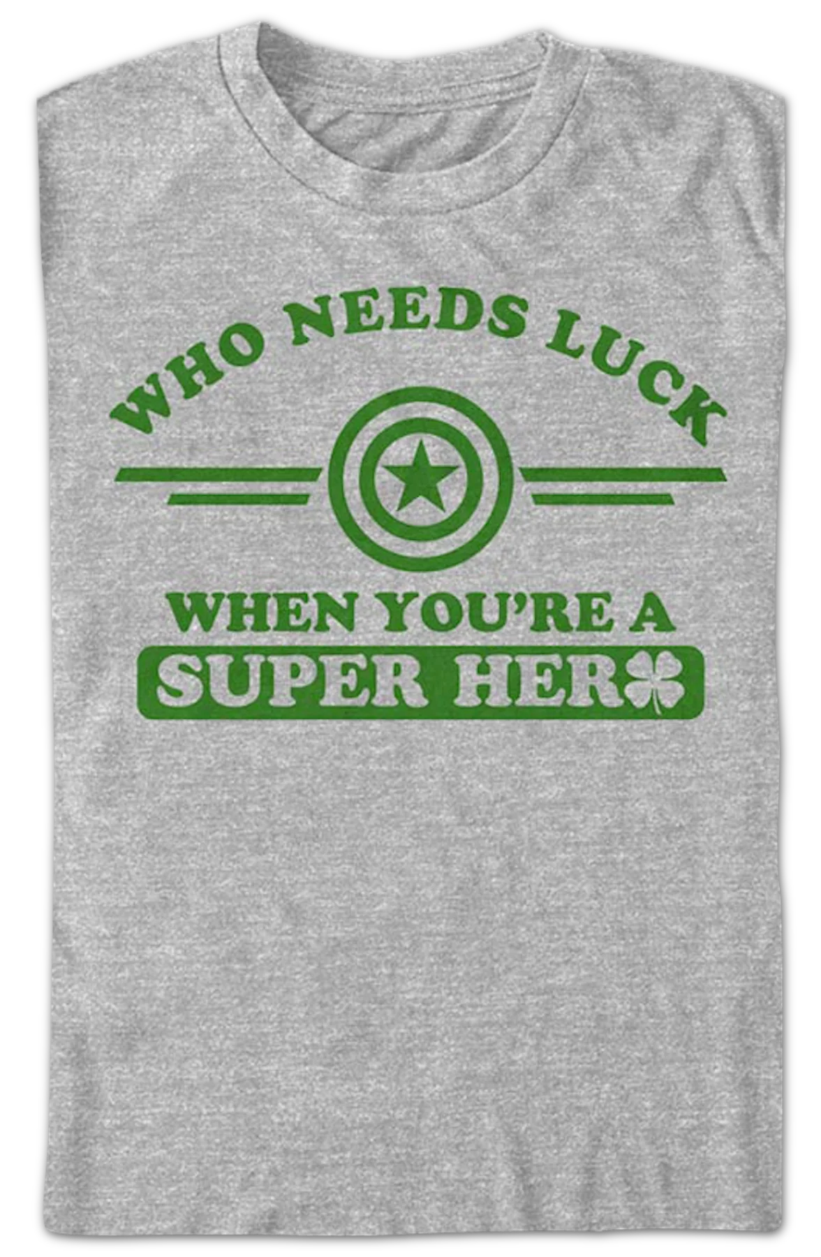 Who Needs Luck Captain America Marvel Comics T-Shirt - Image 2
