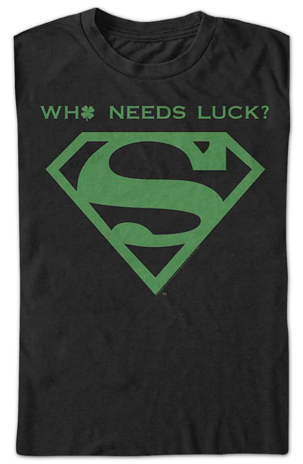 Who Needs Luck? Superman DC Comics T-Shirt - Image 2