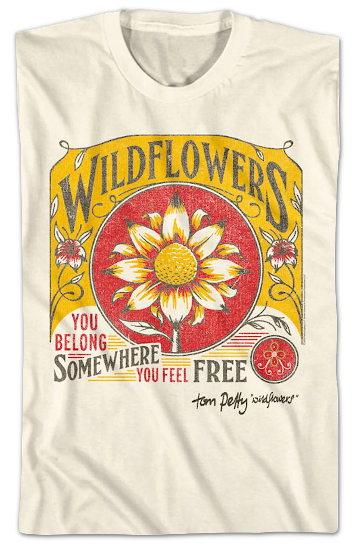 Wildflowers Tom Petty T-Shirt - Image 2