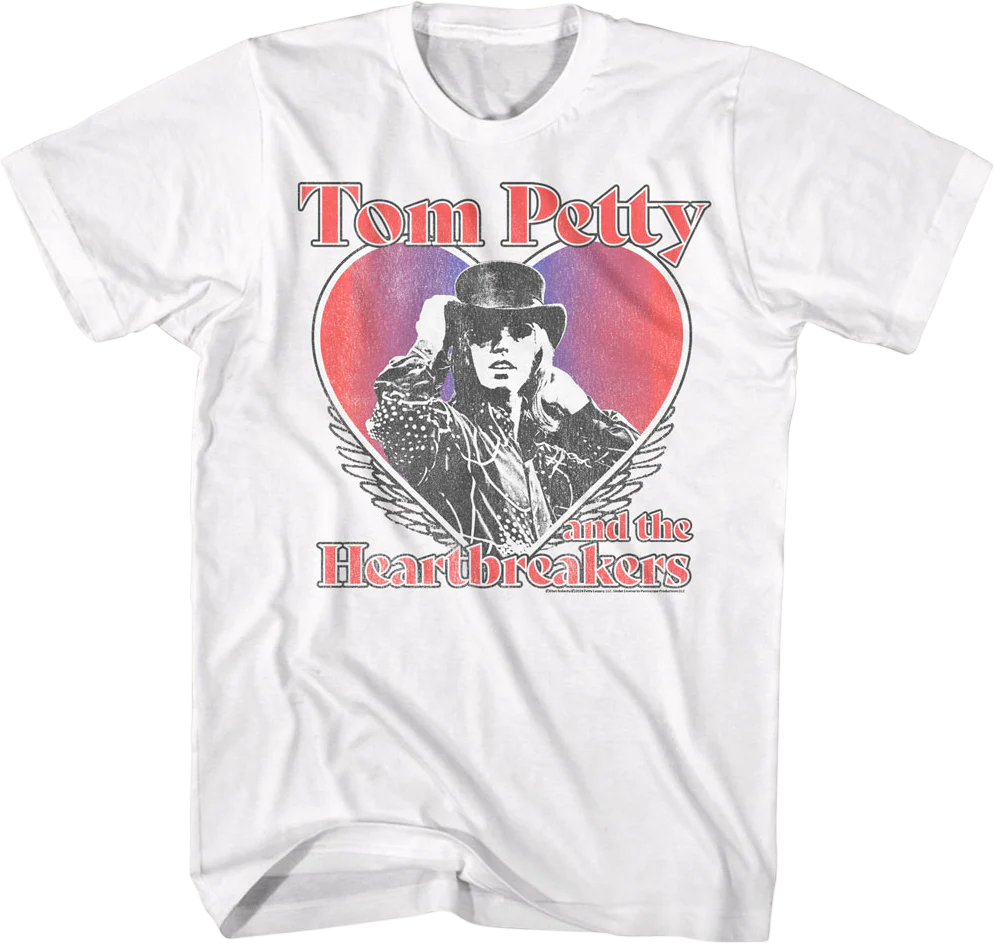 Winged Heart Tom Petty And The Heartbreakers T-Shirt