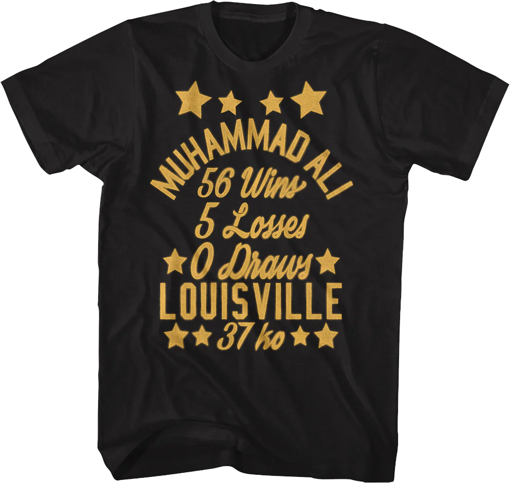 Wins And Losses Muhammad Ali T-Shirt