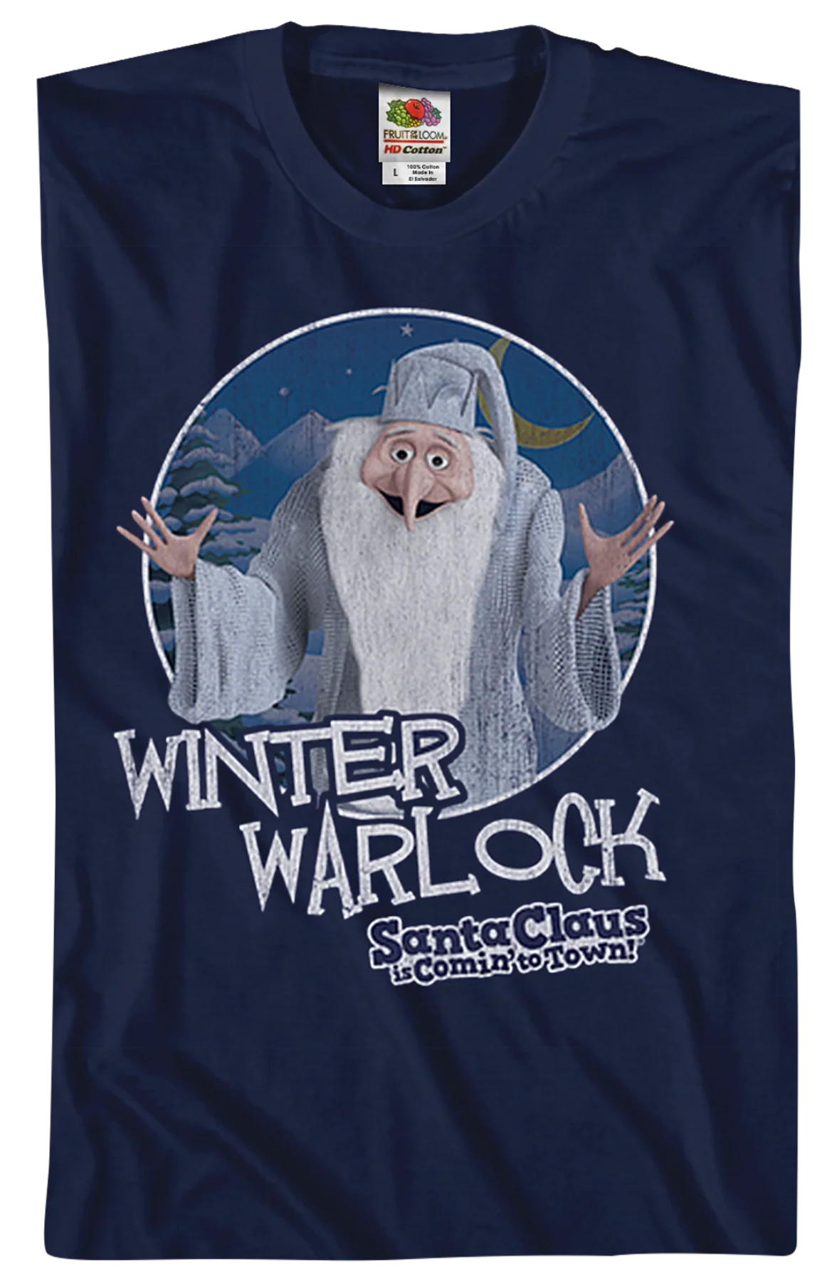 Winter Warlock Santa Claus Is Comin' To Town T-Shirt - Image 2