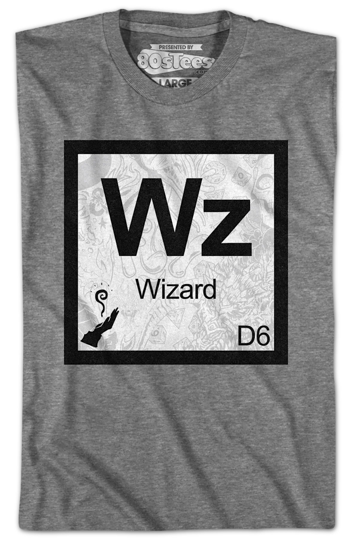 Wizard Element Symbol Dungeons & Dragons T-Shirt - Image 2