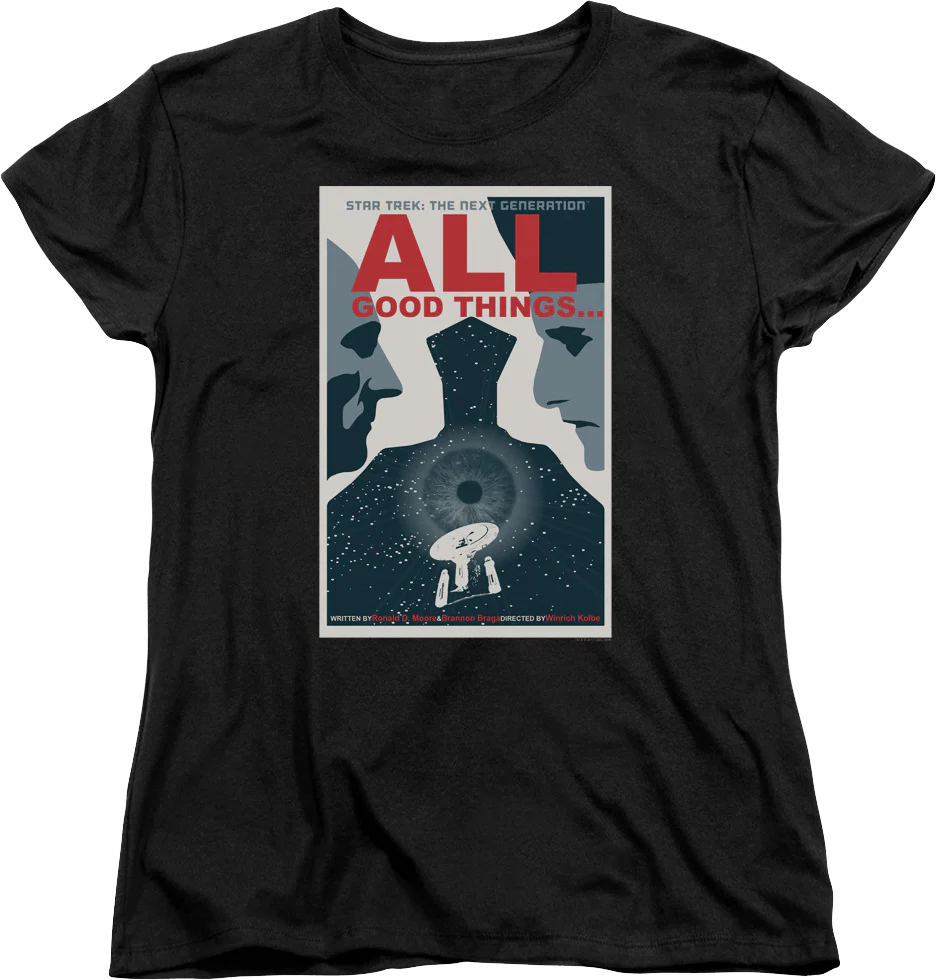 Womens All Good Things Star Trek The Next Generation Shirt