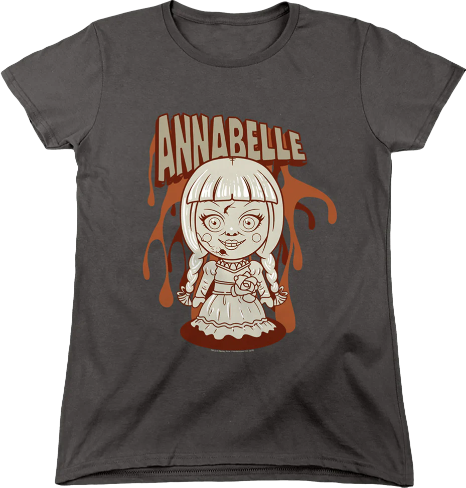 Womens Animated Annabelle Conjuring Shirt