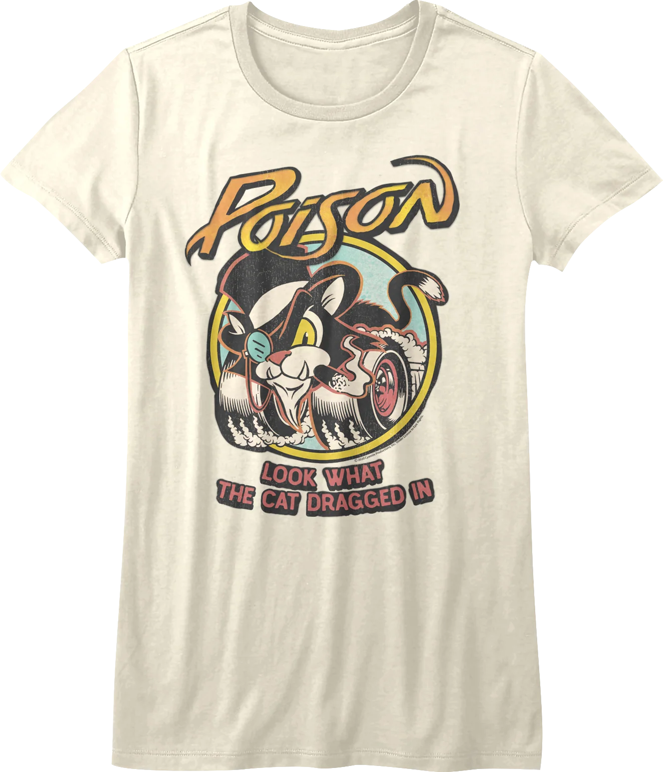 Womens Animated Look What The Cat Dragged In Poison Shirt