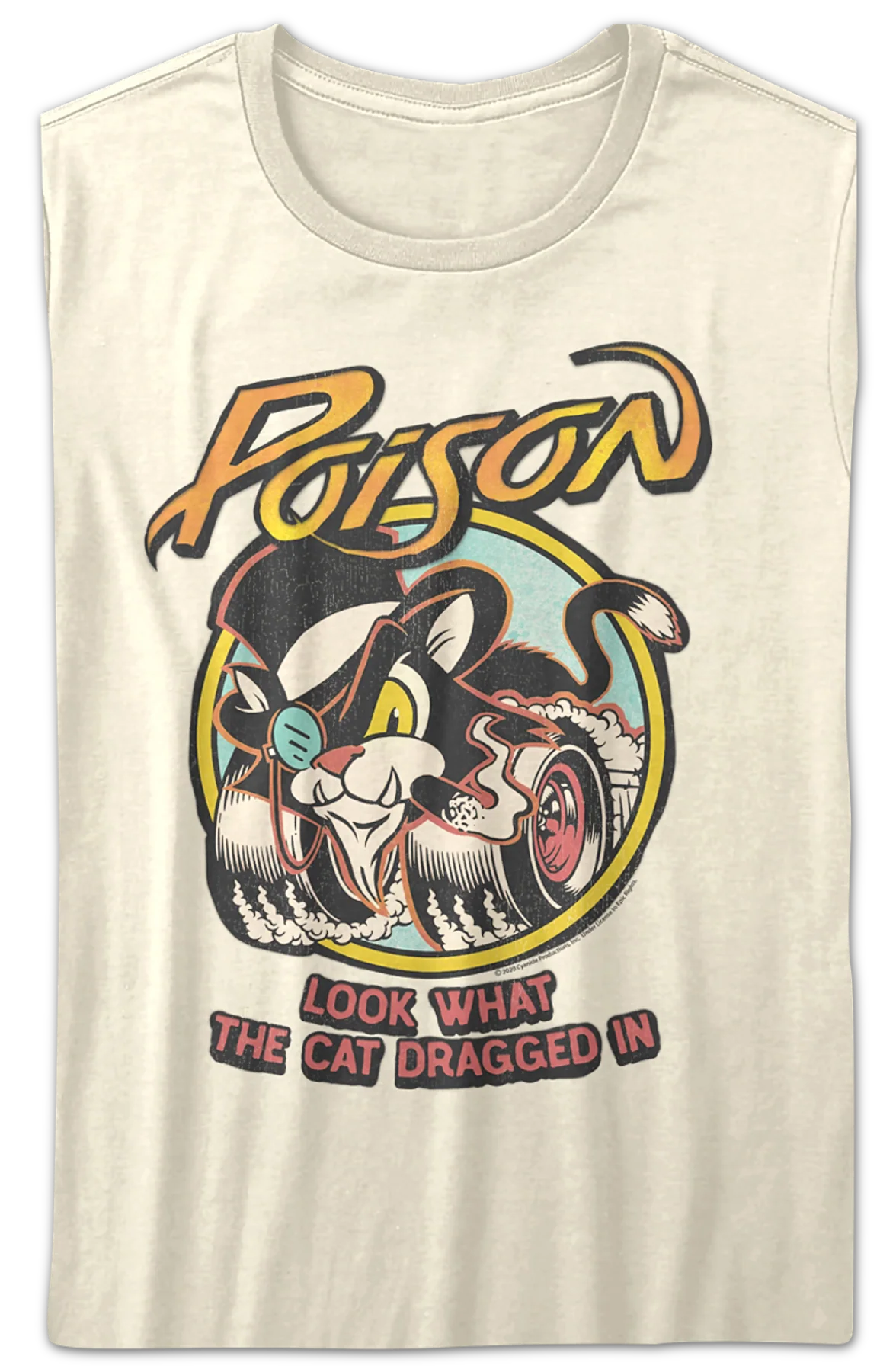 Womens Animated Look What The Cat Dragged In Poison Shirt - Image 2