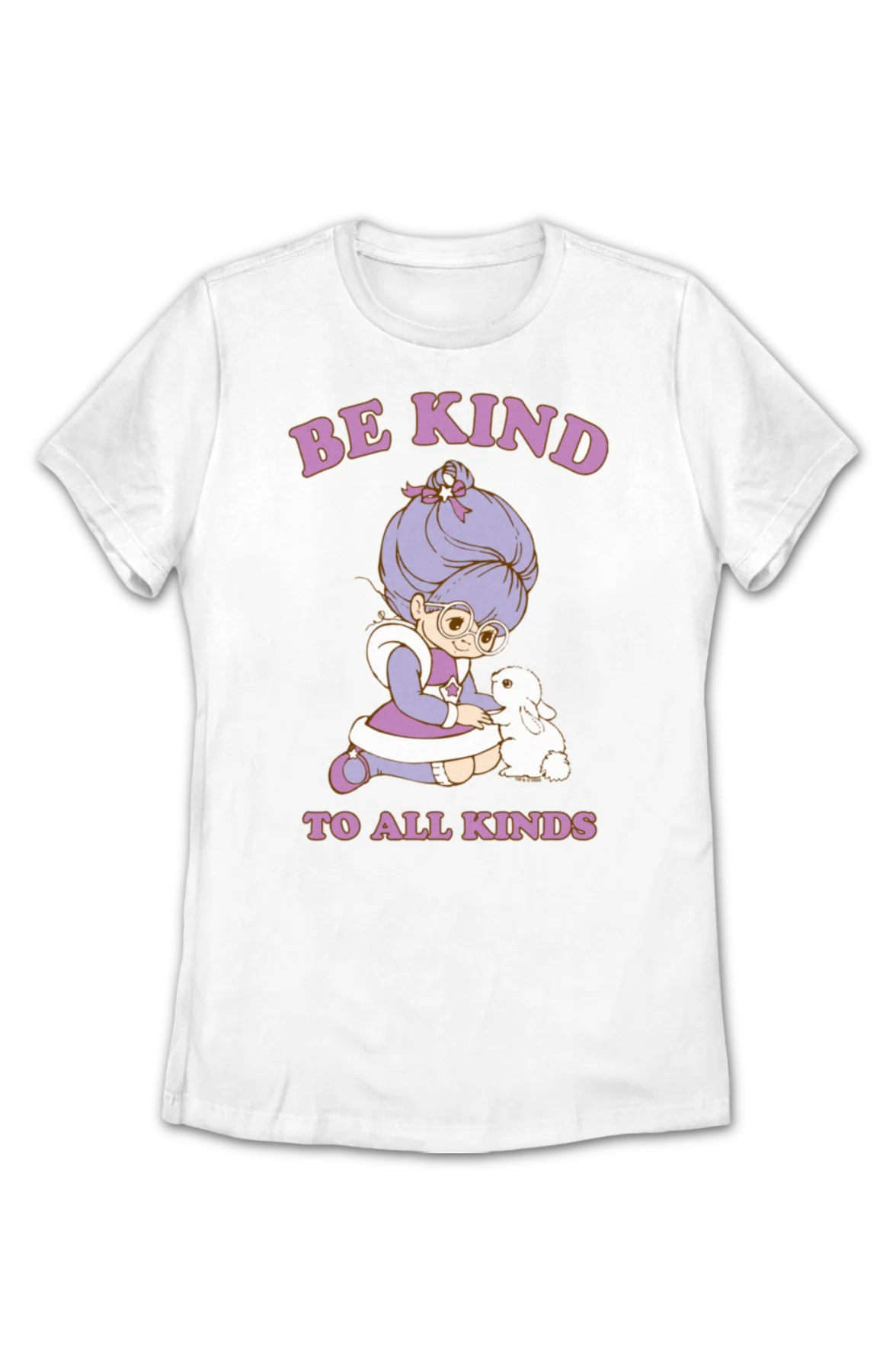 Womens Be Kind To All Kinds Rainbow Brite Shirt - Image 2