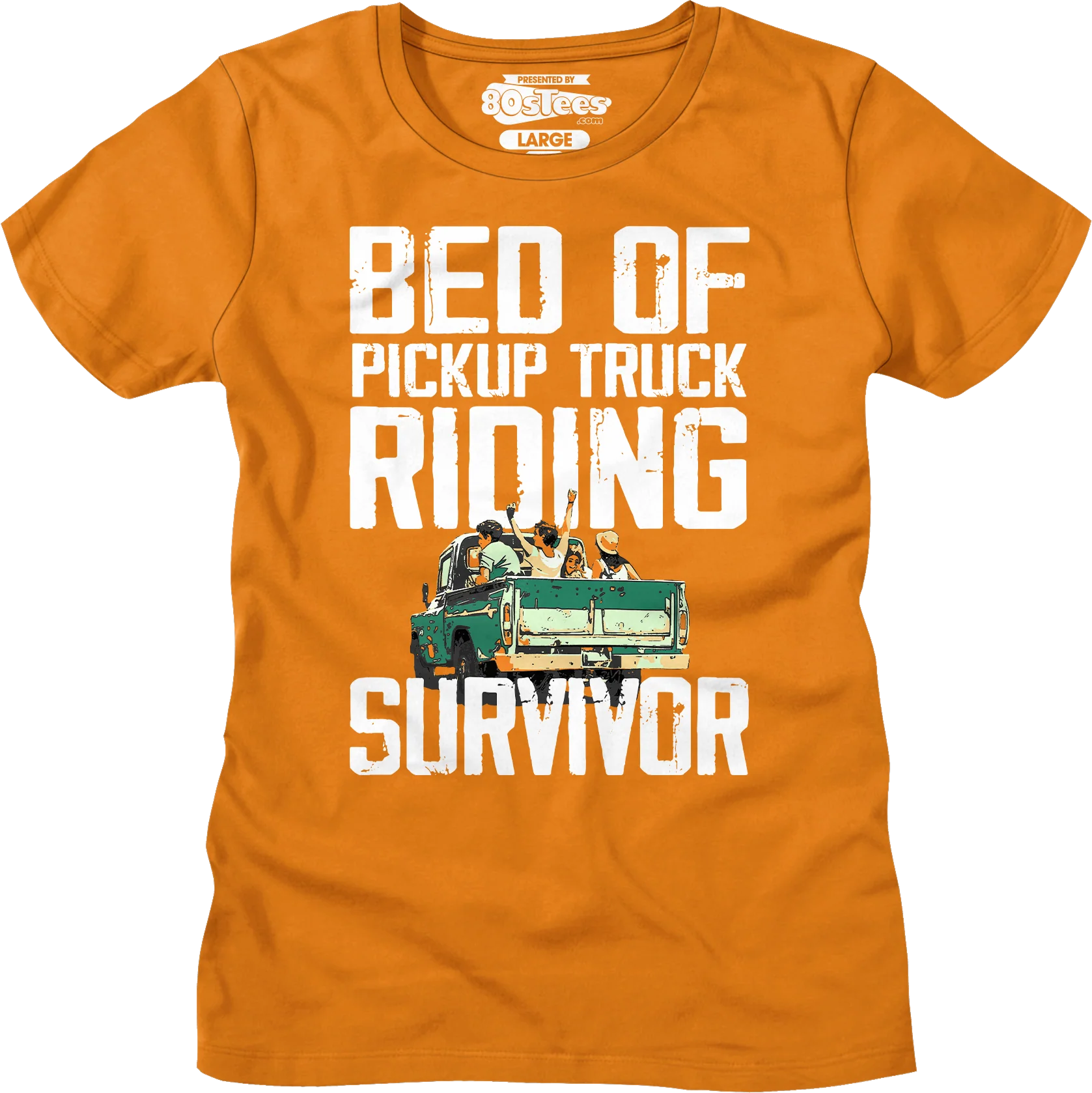 Womens Bed Of Pickup Truck Riding Survivor Shirt - Image 9