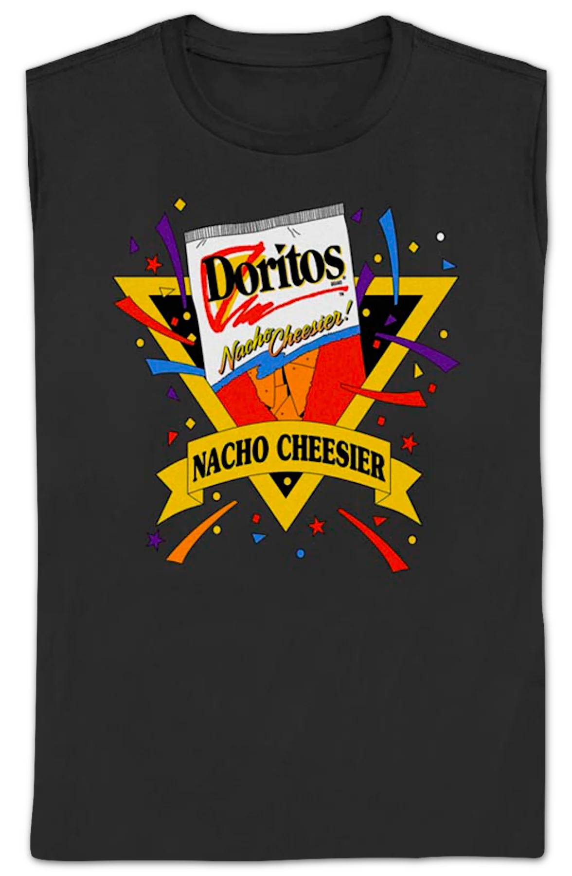 Womens Black Nacho Cheesier Celebration Doritos Shirt - Image 2