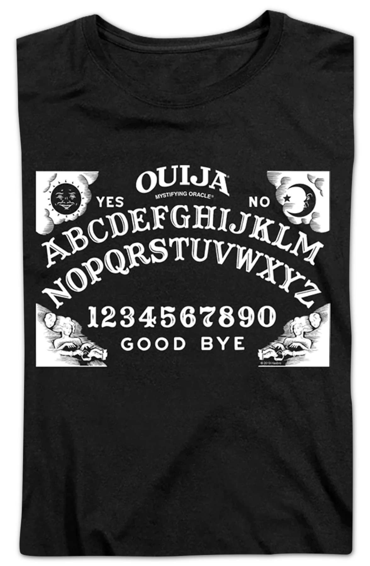Womens Black Ouija Board Shirt - Image 2