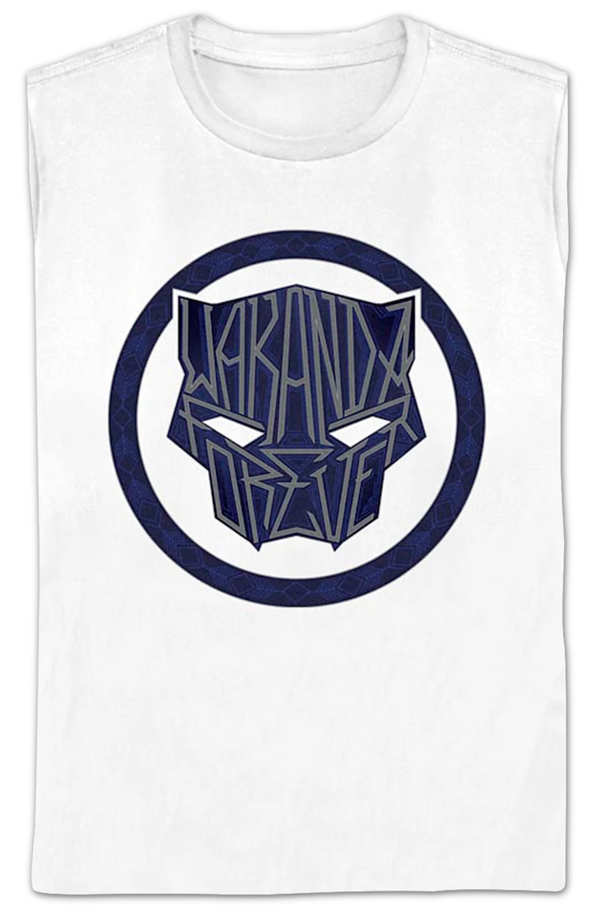 Womens Black Panther Wakanda Forever Text Marvel Comics Shirt - Image 2