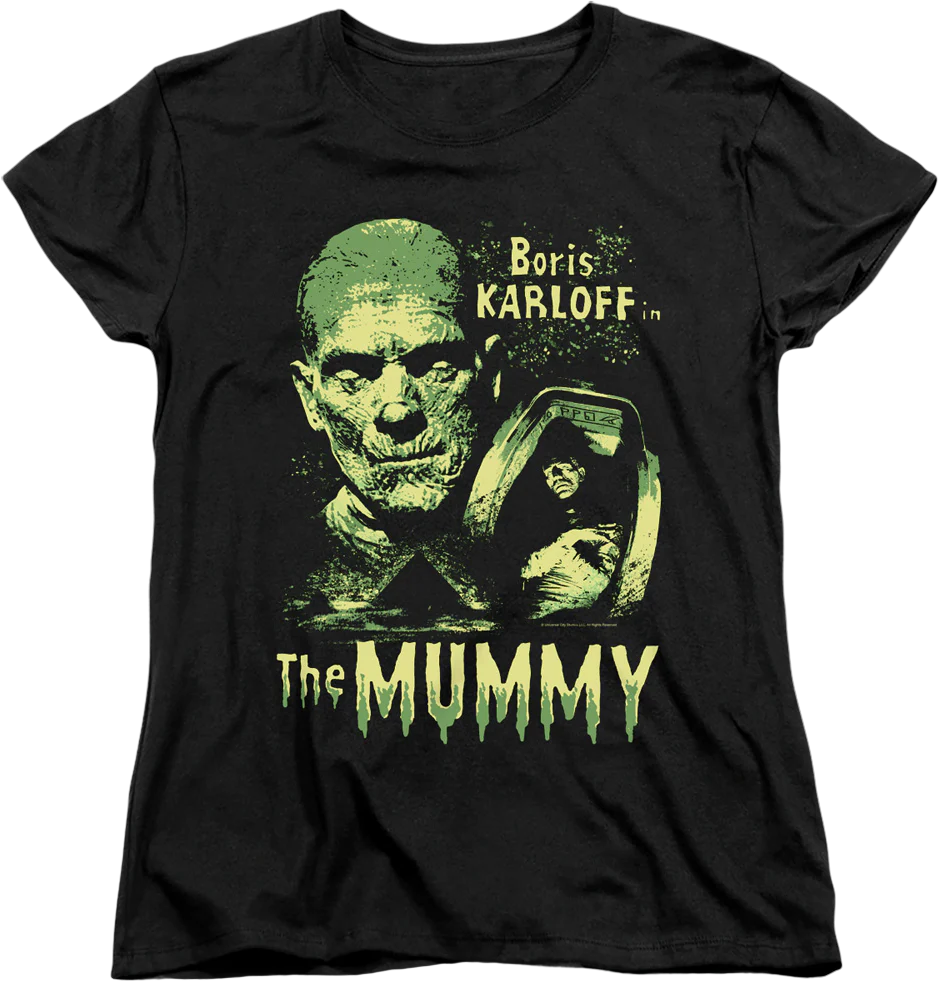 Womens Boris Karloff The Mummy Shirt