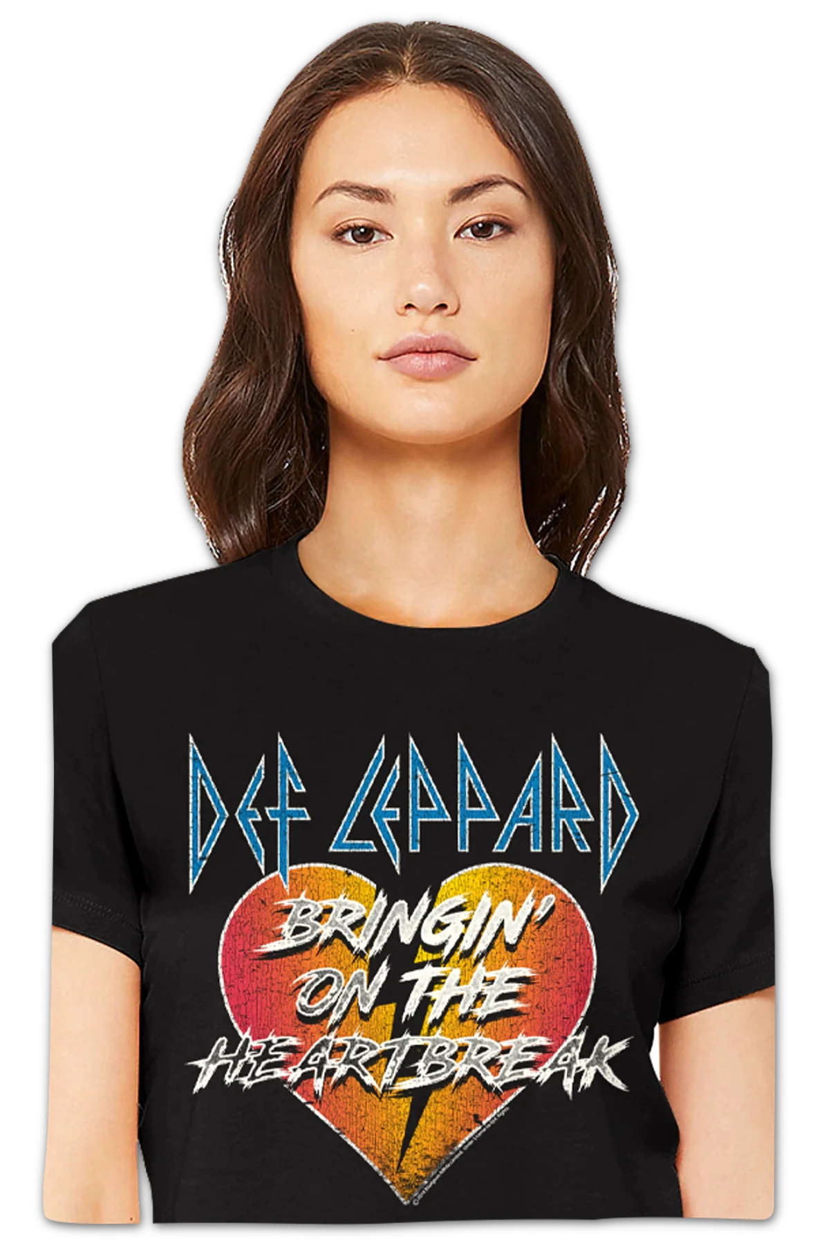Womens Bringin' On The Heartbreak Def Leppard Shirt - Image 2