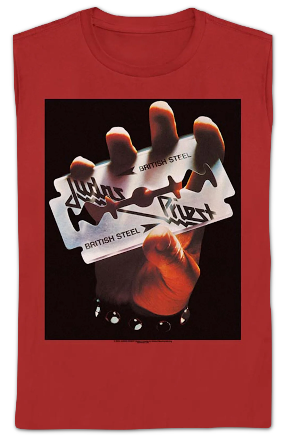 Womens British Steel Judas Priest Shirt - Image 2