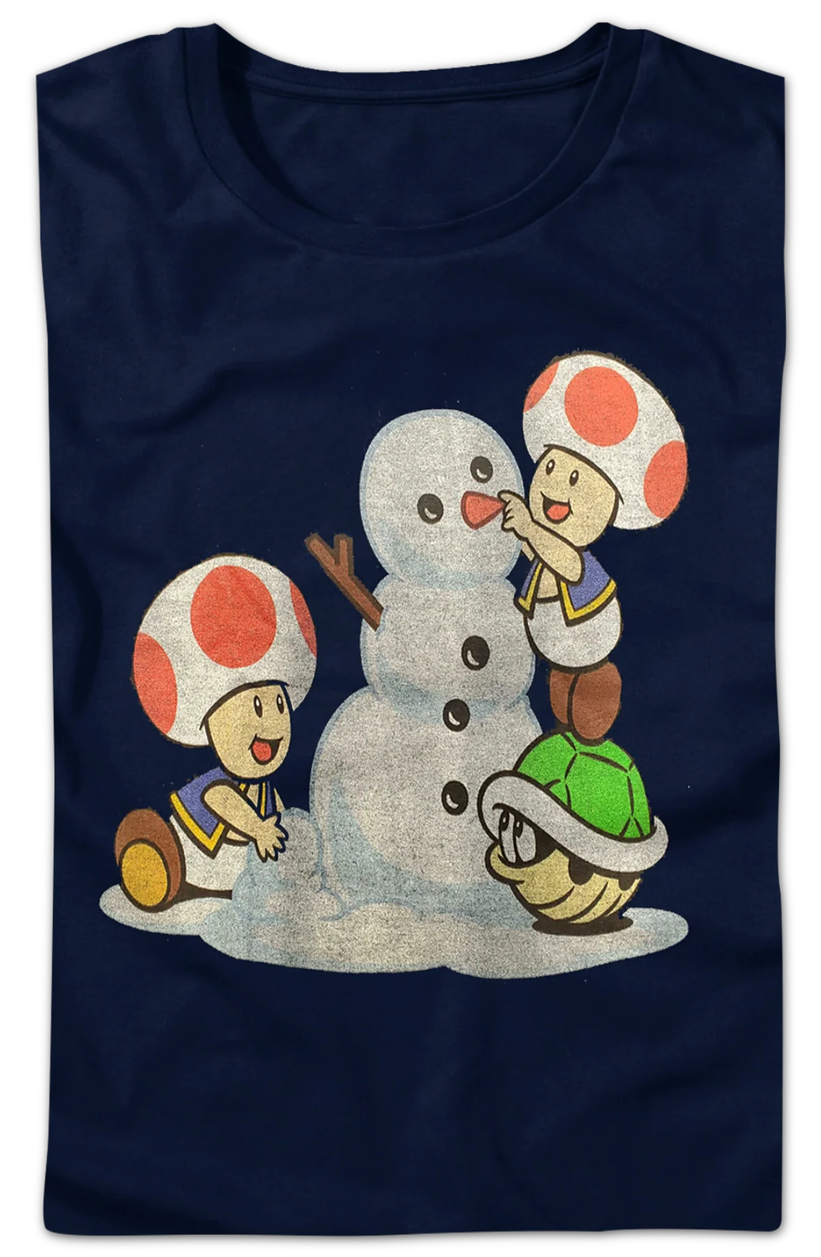 Womens Building A Snowman Super Mario Bros. Shirt - Image 2