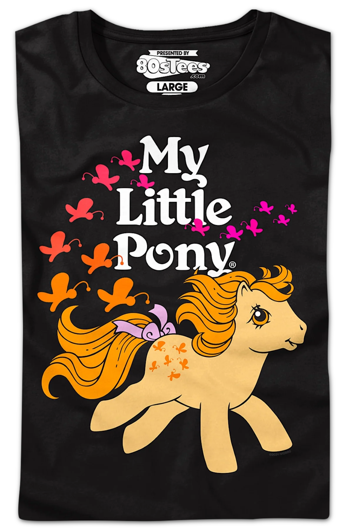 Womens Butterscotch Butterflies My Little Pony Shirt - Image 2