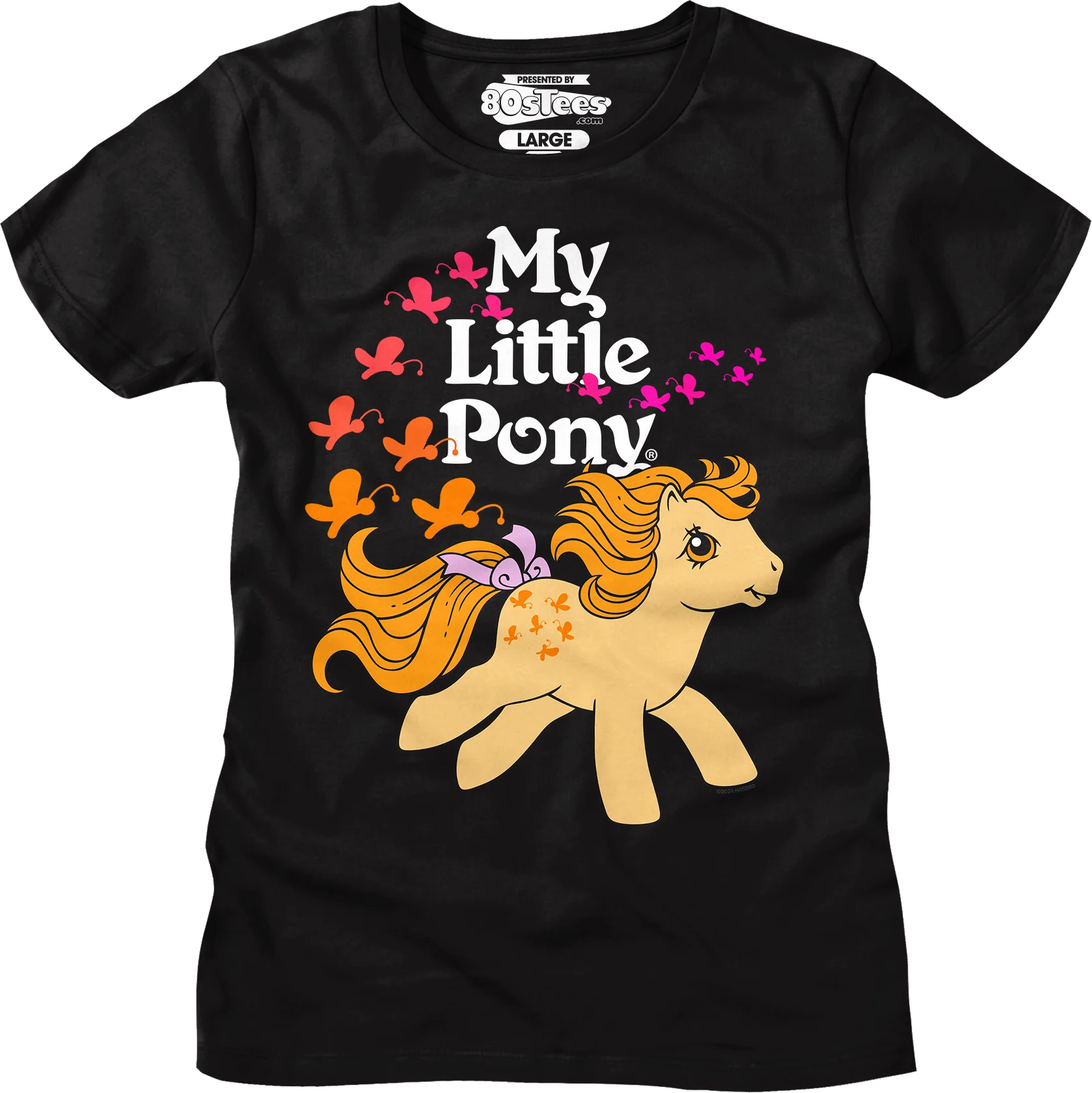 Womens Butterscotch Butterflies My Little Pony Shirt - Image 4