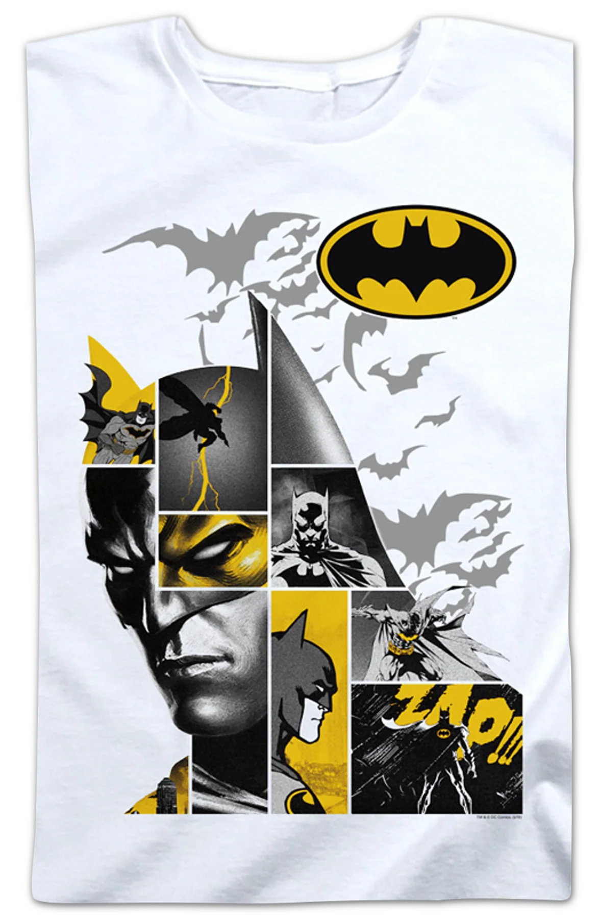 Womens Caped Crusader Collage Batman Shirt - Image 2