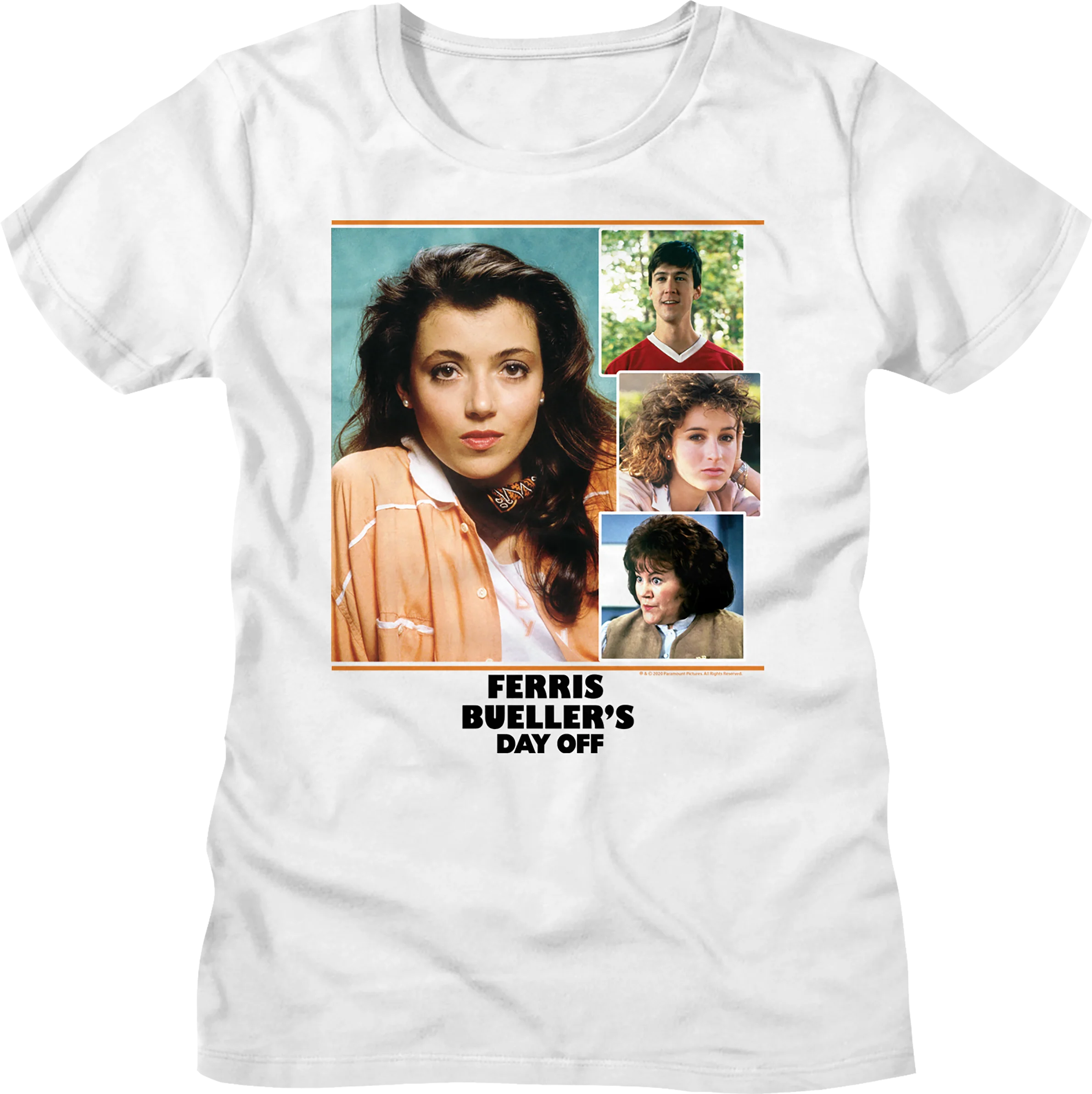 Womens Cast Collage Ferris Bueller's Day Off Shirt