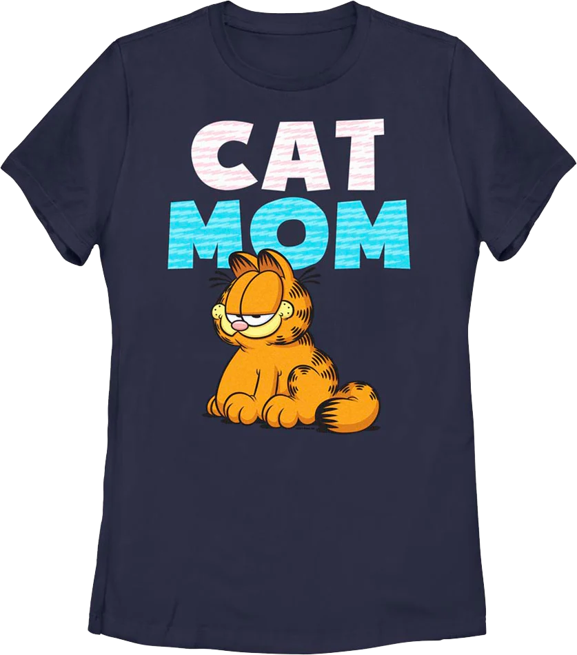 Womens Cat Mom Garfield Shirt
