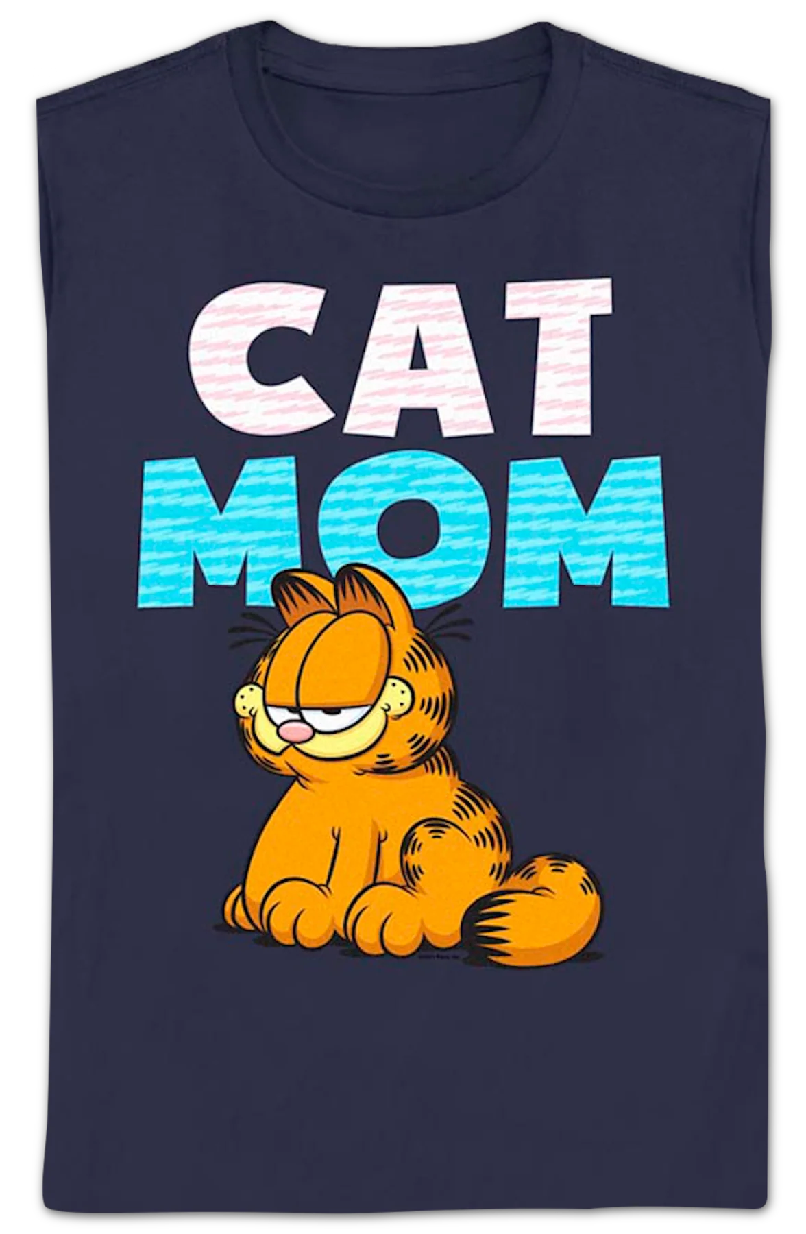 Womens Cat Mom Garfield Shirt - Image 2