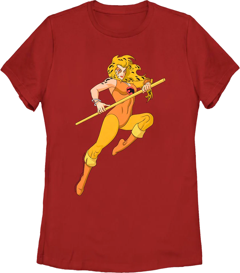 Womens Cheetara Action Pose Shirt