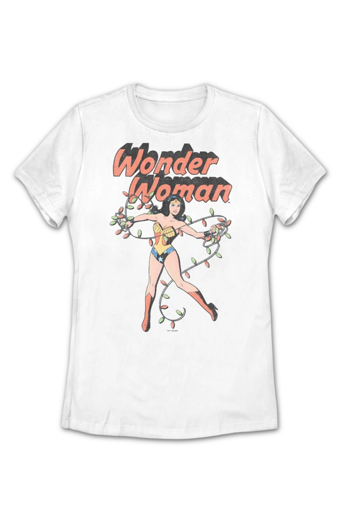 Womens Christmas Lasso Wonder Woman DC Comics Shirt - Image 2