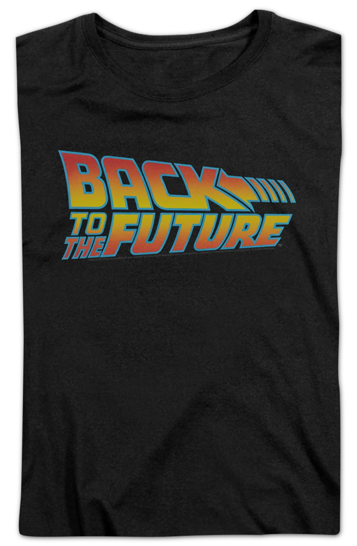 Womens Classic Logo Back To The Future Shirt - Image 2