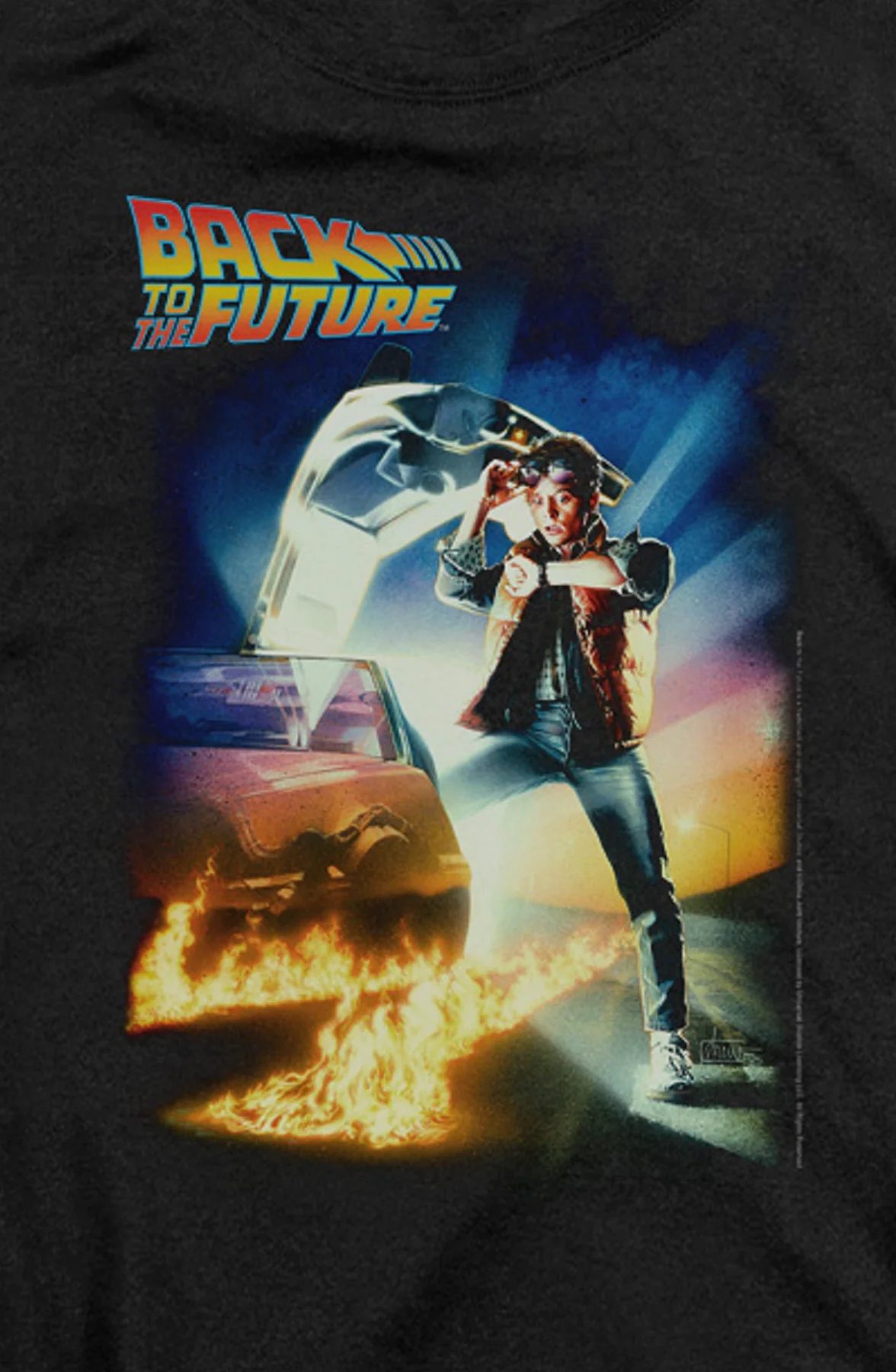 Womens Classic Movie Poster Back To The Future Shirt - Image 2