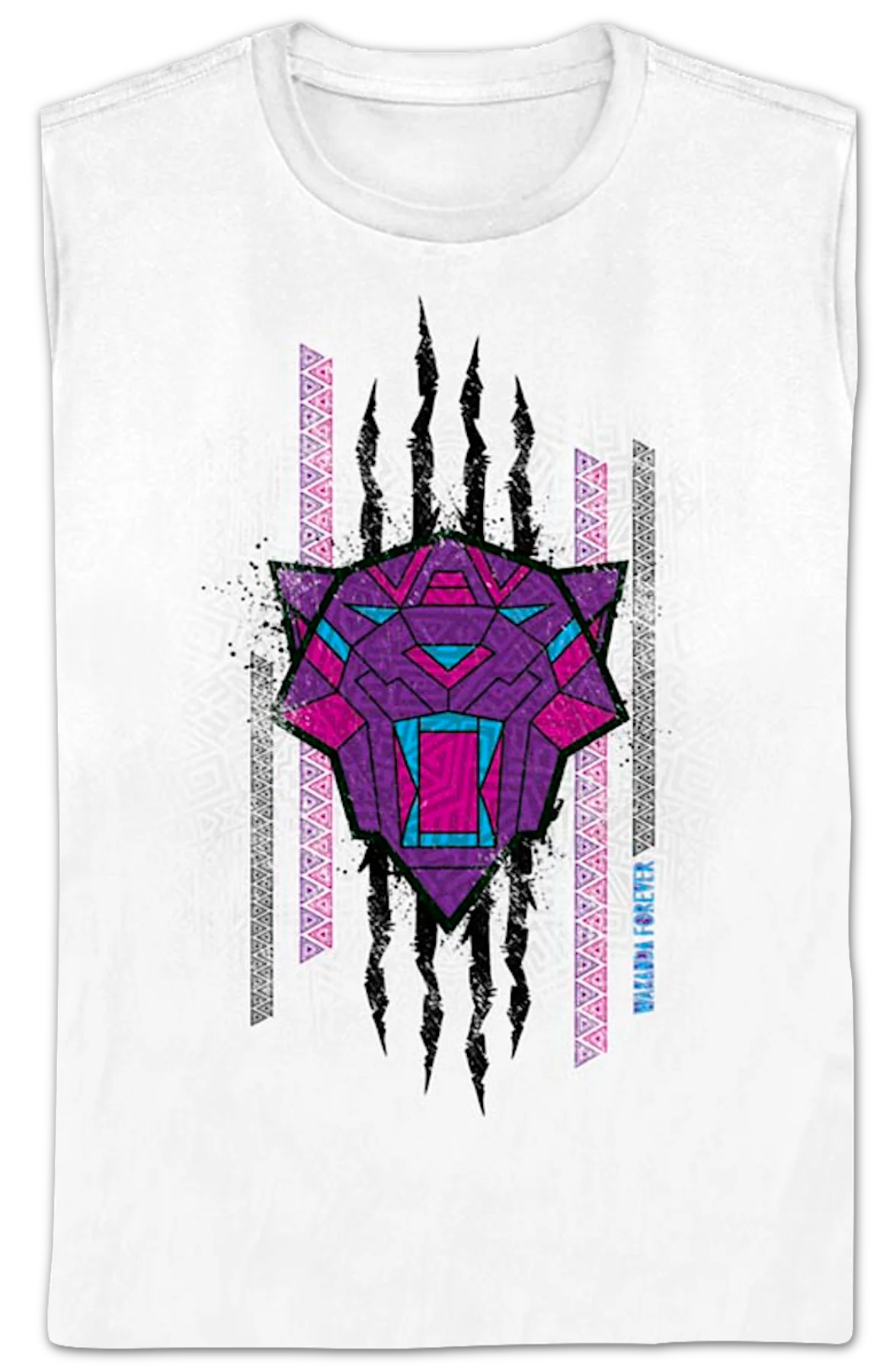 Womens Clawed Sketch Black Panther Wakanda Forever Marvel Comics Shirt - Image 2