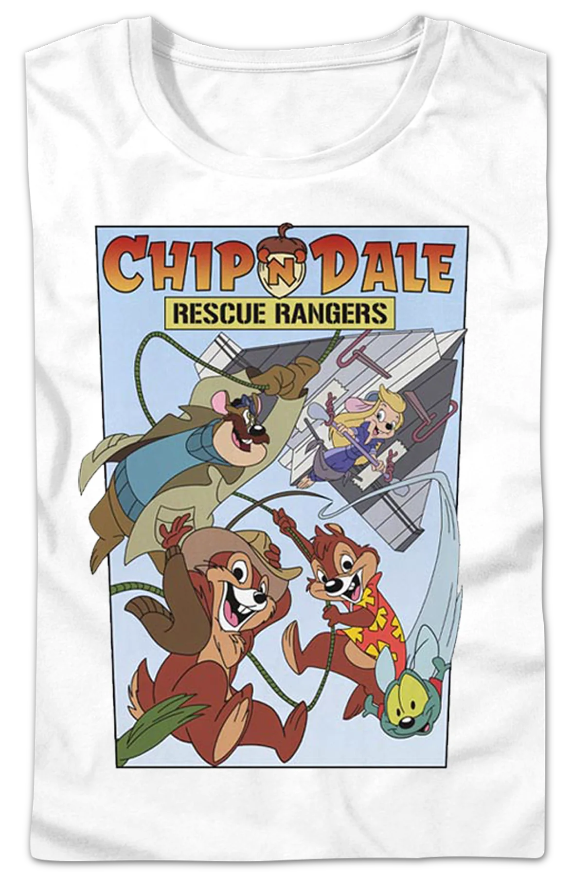 Womens Comic Book Cover Chip 'n Dale Rescue Rangers Shirt - Image 2