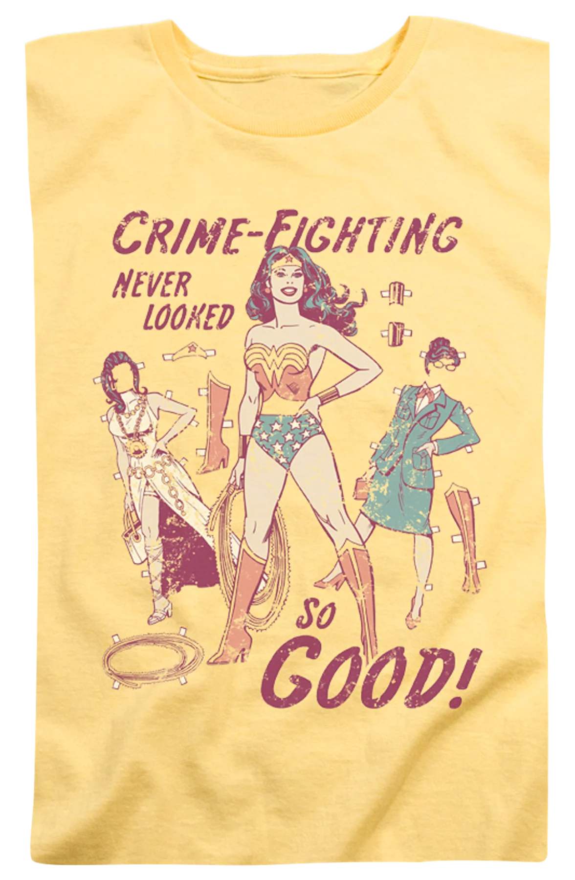 Womens Crime-Fighting Never Looked So Good Wonder Woman Shirt - Image 2