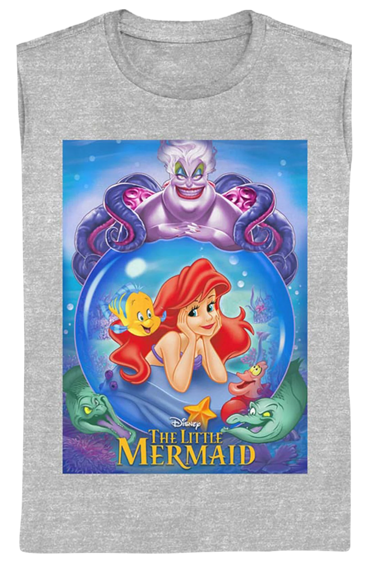 Womens Crystal Ball Poster Little Mermaid Shirt - Image 2