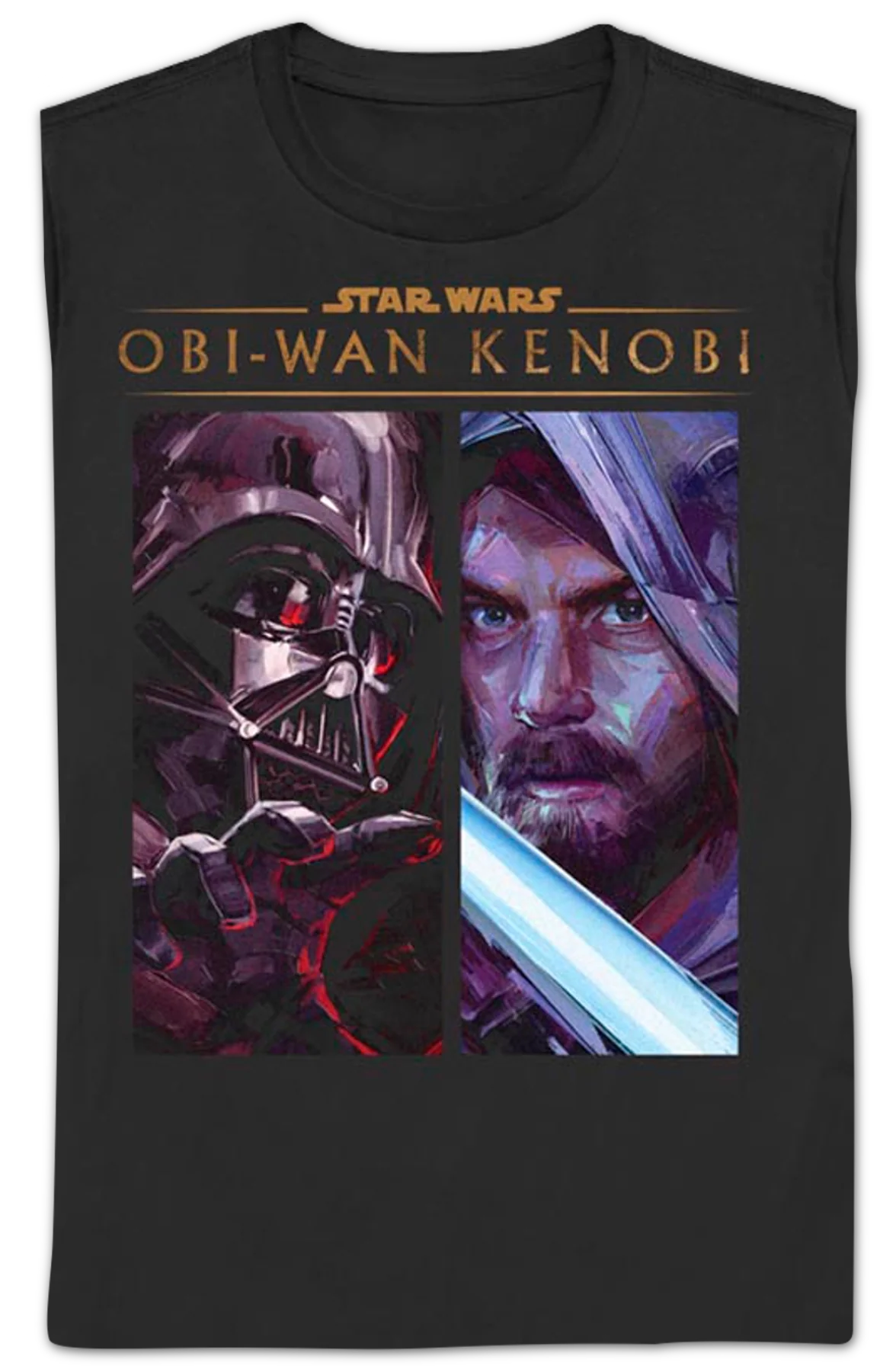 Womens Darth Vader and Obi-Wan Kenobi Star Wars Shirt - Image 2