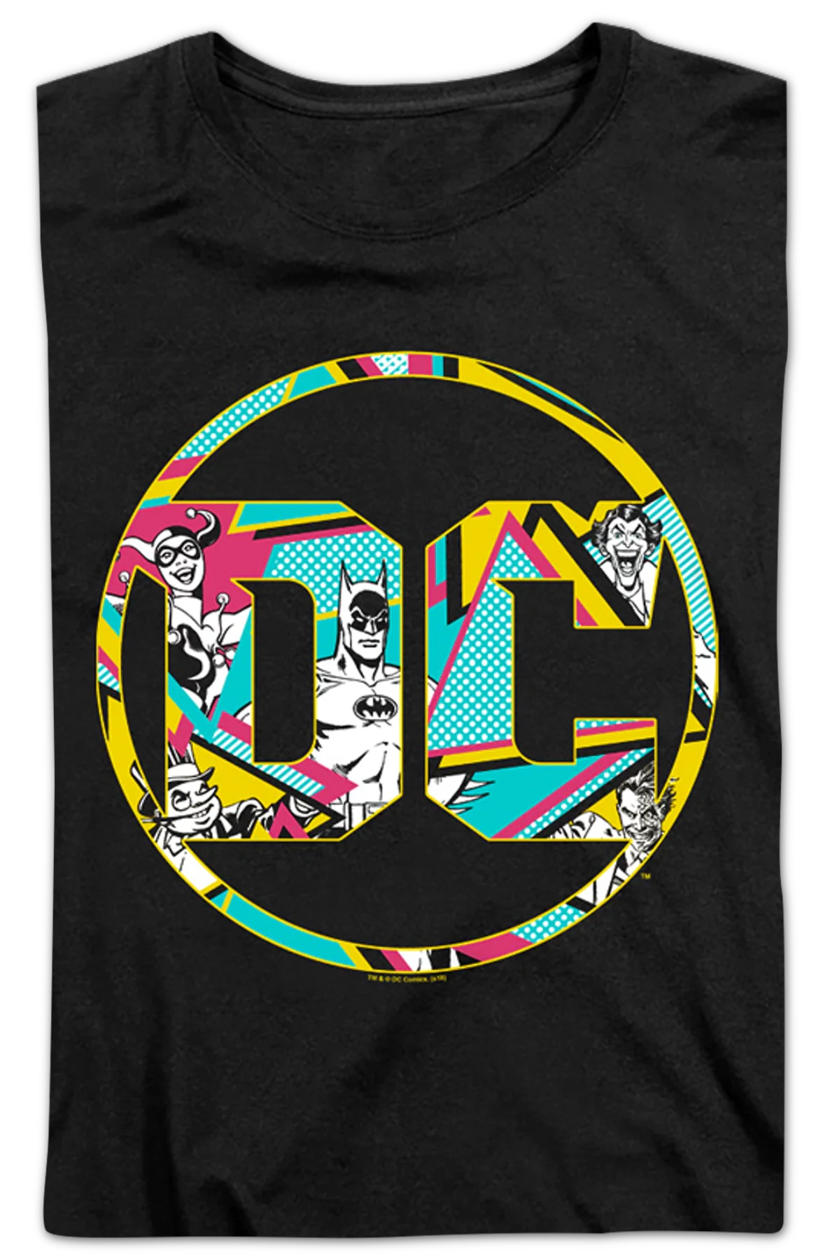 Womens DC Comics Collage Batman Shirt - Image 2