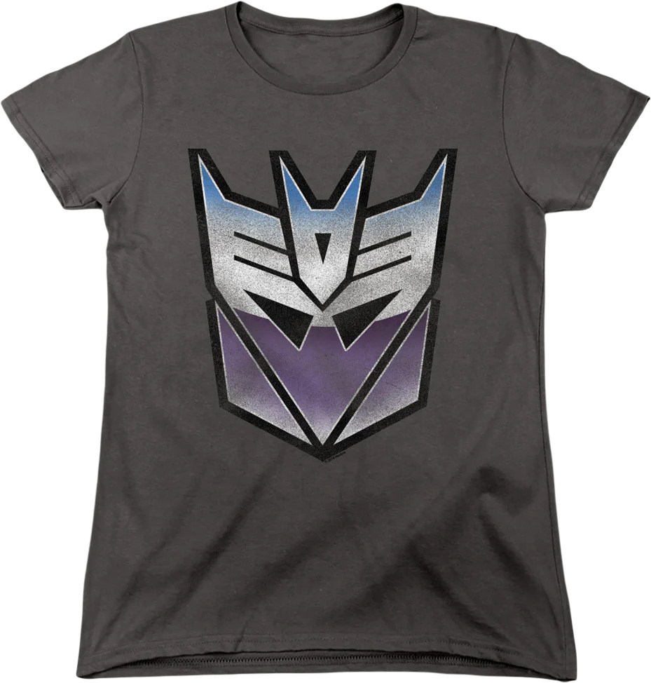 Womens Decepticon Vintage Logo Transformers Shirt