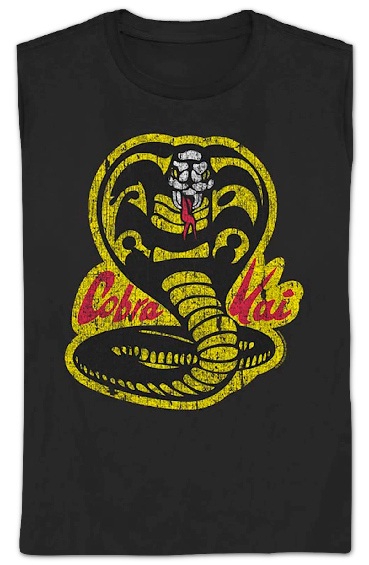 Womens Distressed Logo Cobra Kai Shirt - Image 2