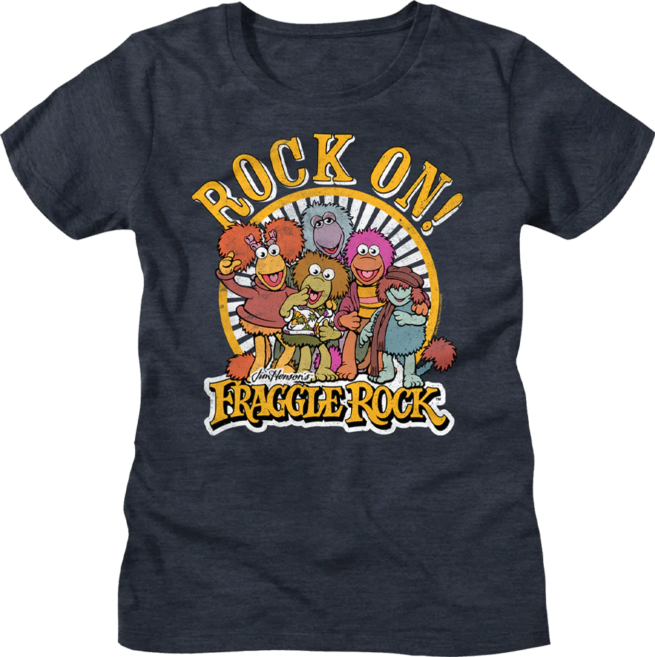 Womens Distressed Rock On Fraggle Rock Shirt