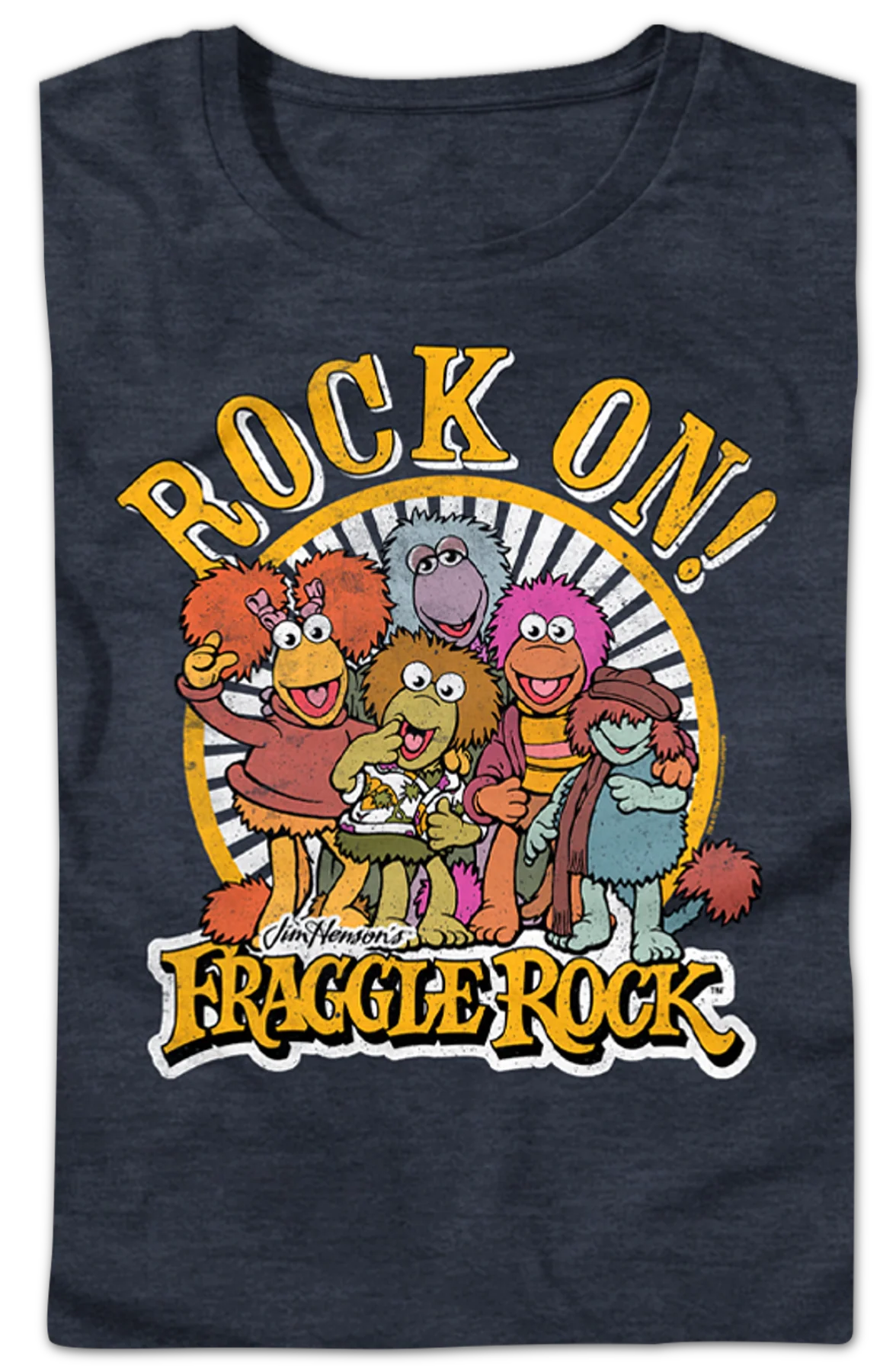 Womens Distressed Rock On Fraggle Rock Shirt - Image 2