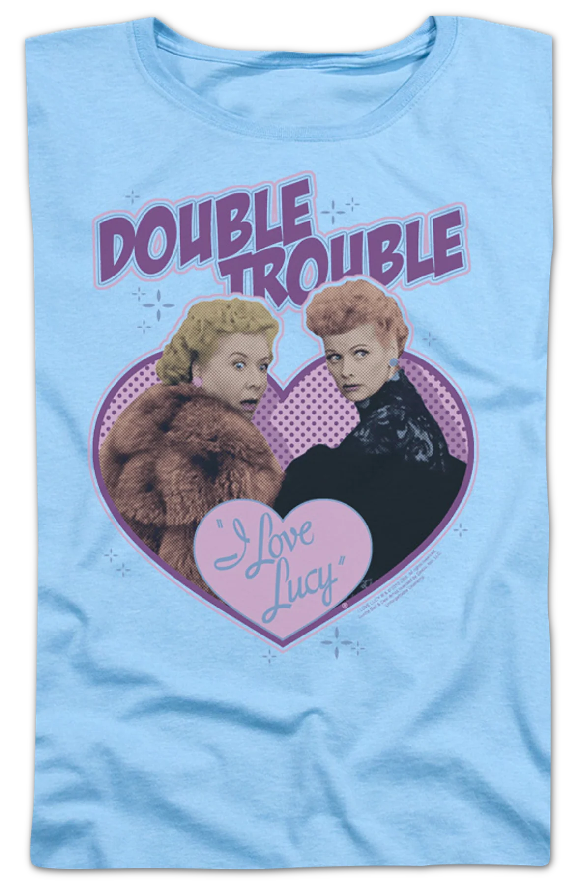 Womens Double Trouble I Love Lucy Shirt - Image 2