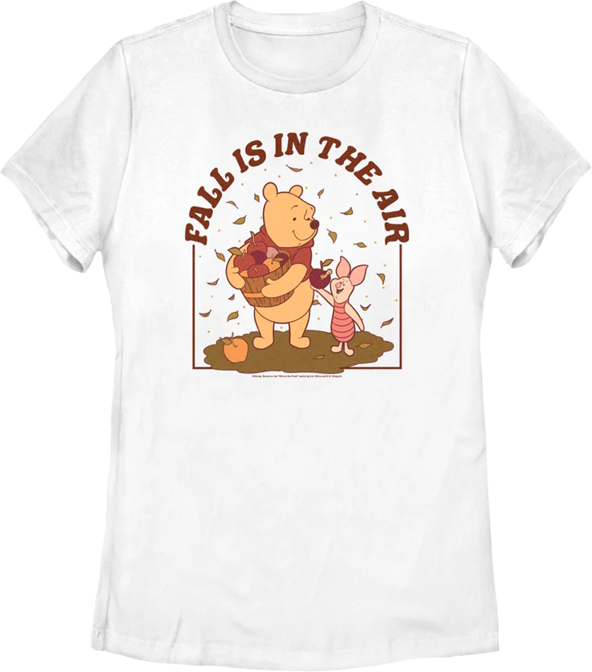 Womens Fall Is In The Air Winnie The Pooh Shirt