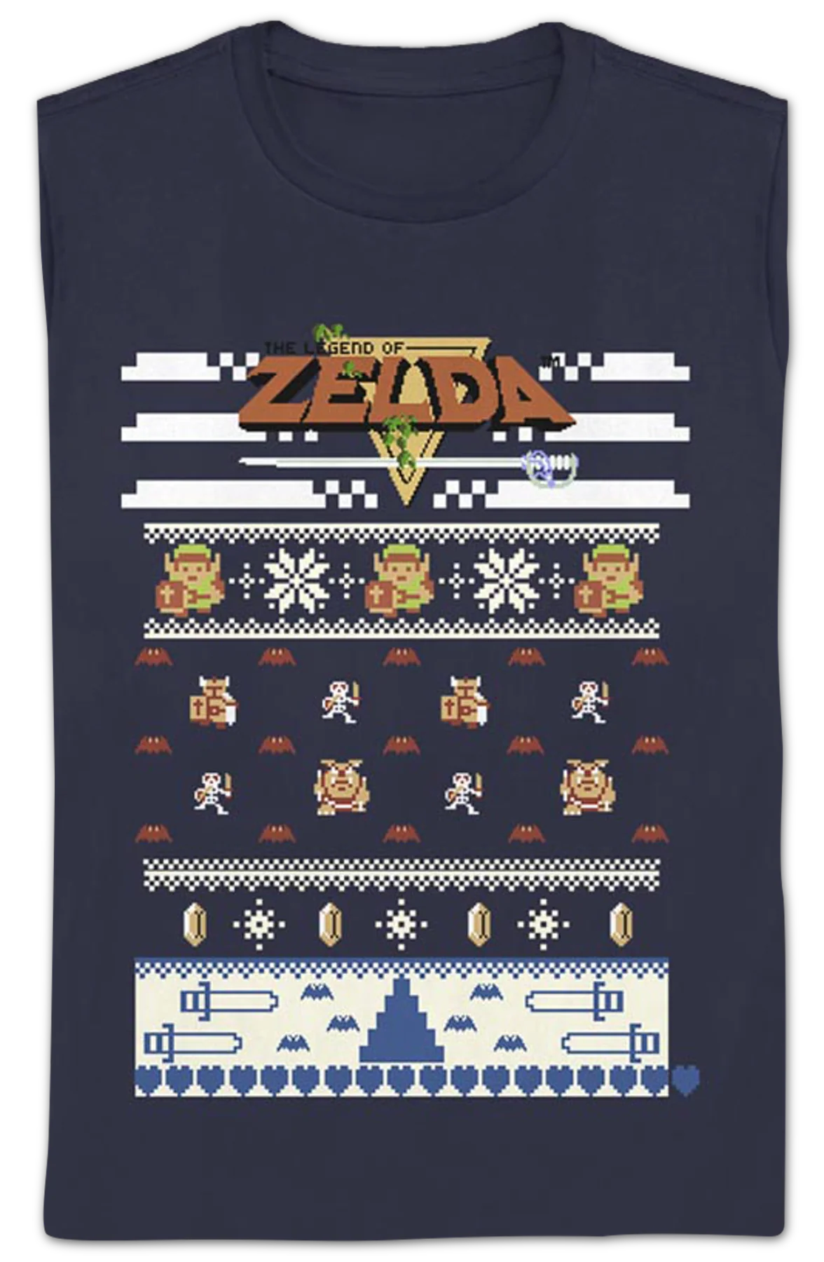 Womens Faux Ugly Christmas Sweater Legend of Zelda Shirt - Image 2