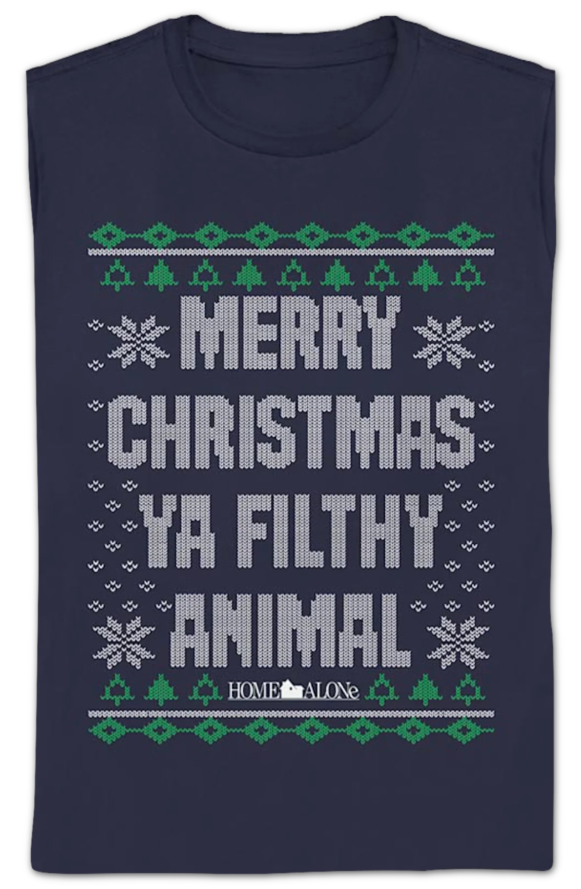 Womens Filthy Animal Faux Ugly Sweater Home Alone Shirt - Image 2