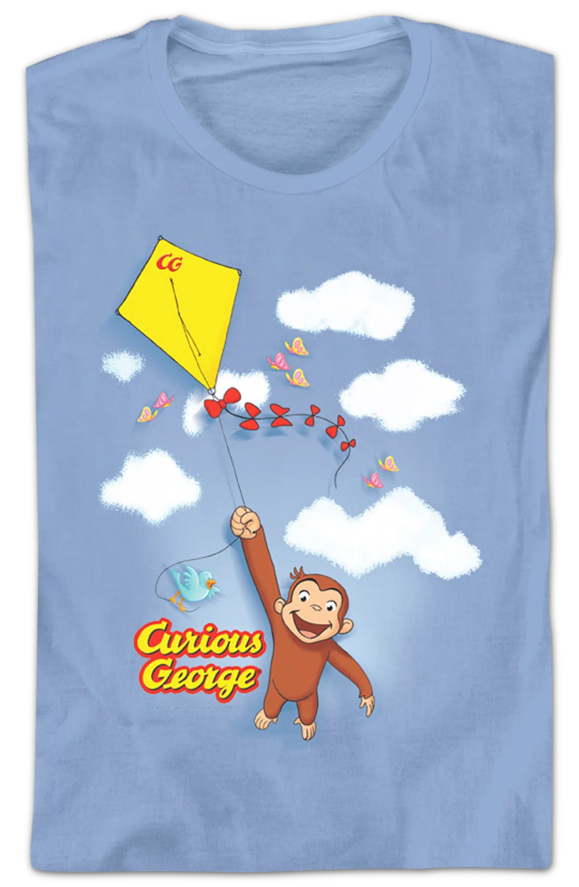 Womens Fly a Kite Curious George Shirt - Image 2