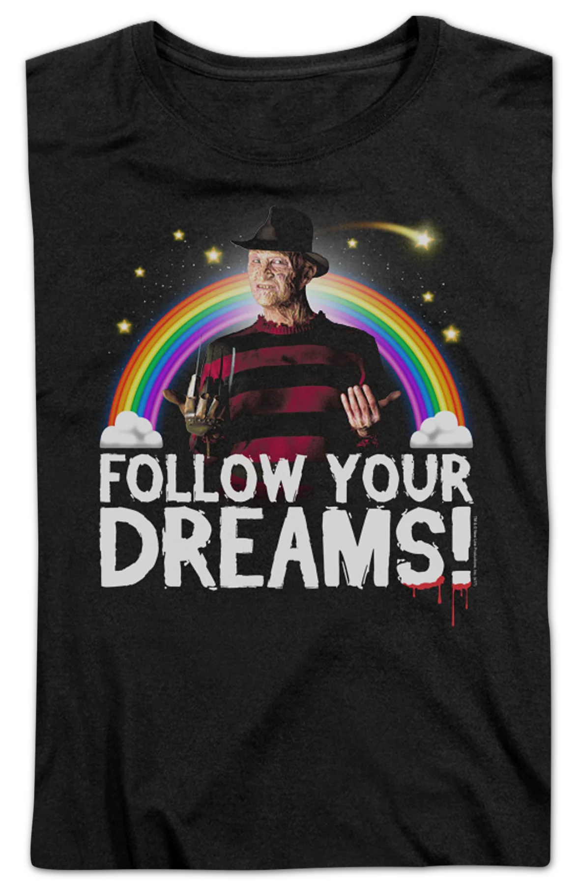 Womens Follow Your Dreams Nightmare On Elm Street Shirt - Image 2